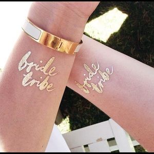 "Bride Tribe"Bachelorette Tattoos Set of 12